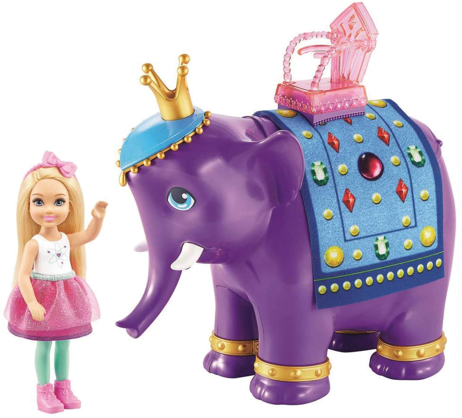 Mattel Barbie Chelsea Doll With Elephant