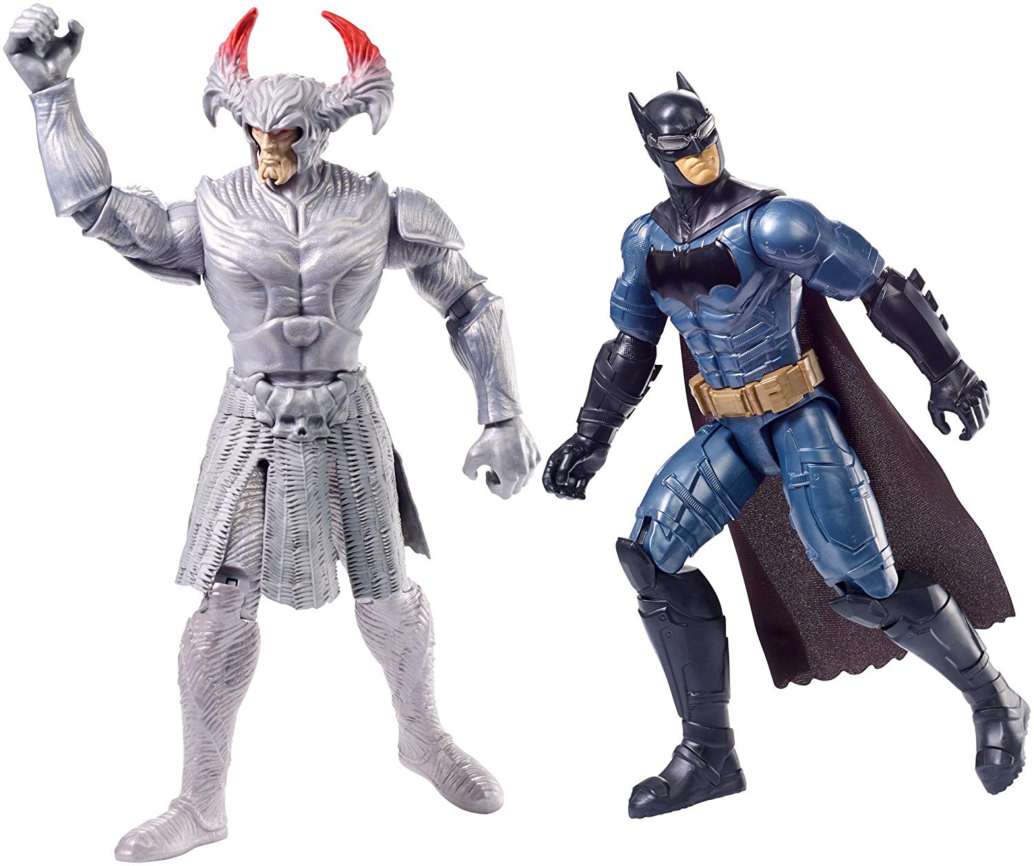 Mattel Dc Justice League Movie Fgg85 Steppe Wolf Vs Batman Figures, Set Of 