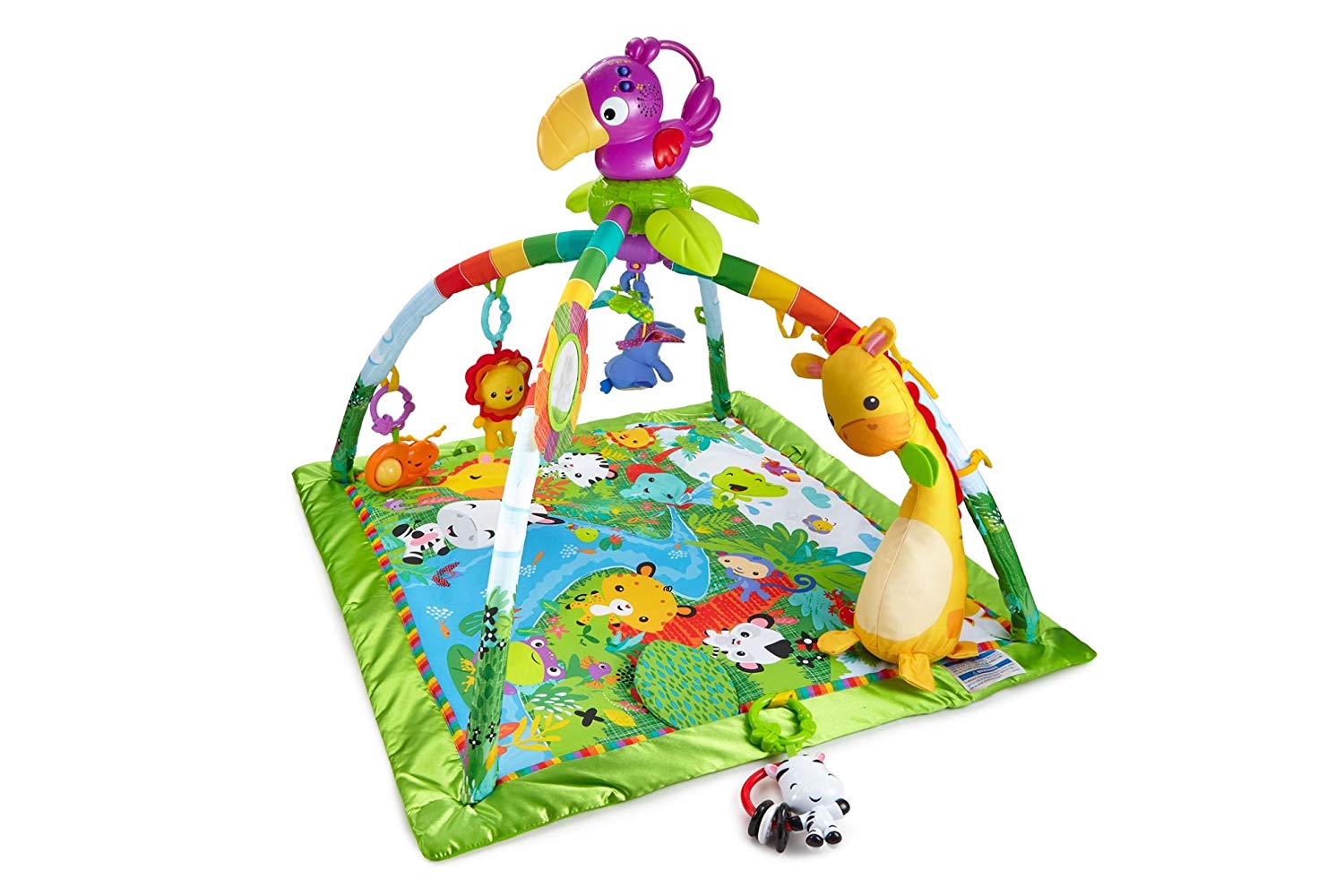 Fisher Price Mattel Fisher-Price Rainforest Dfp08 Play Gym With Colourful Motifs