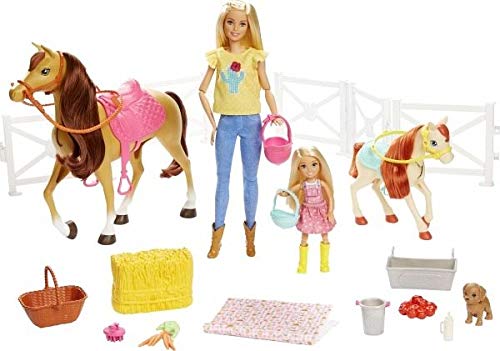 Mattel Fxh15 Barbie Hugs N Horses (Blonde)