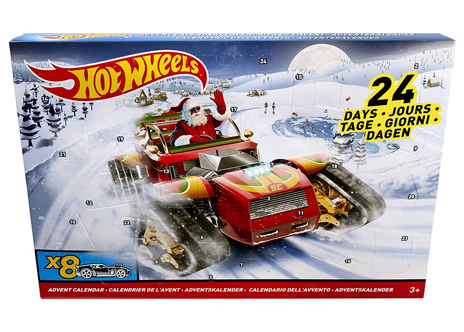 Mattel Dxh Advent Calendar With Vehicles