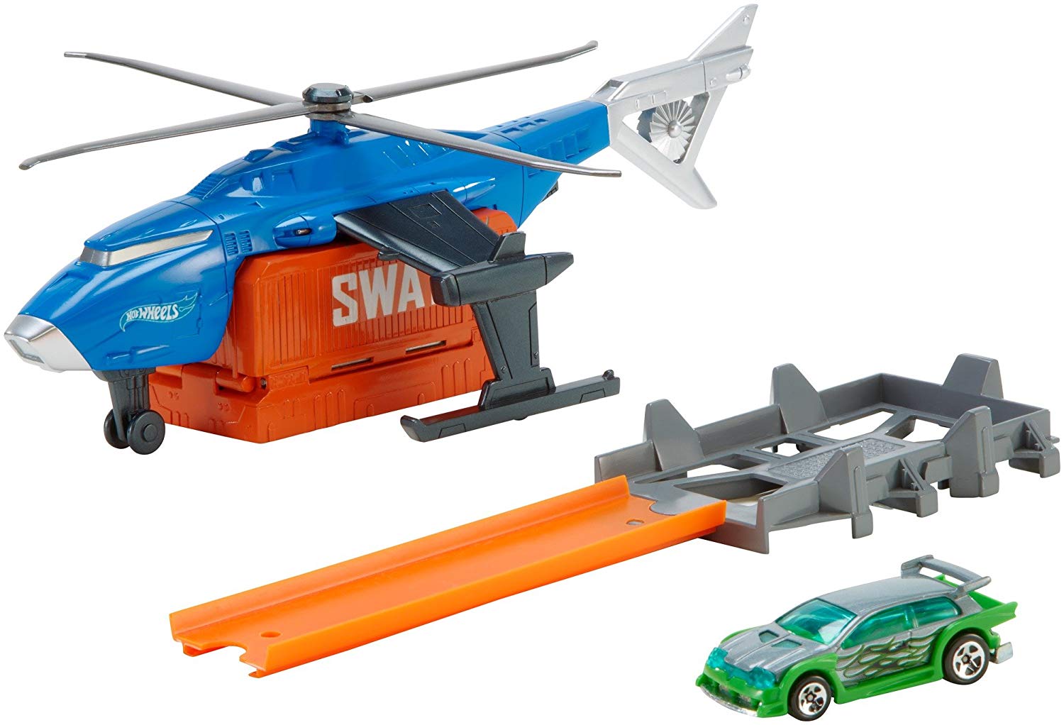 Mattel Hot Wheels Launch Into Action Playset – Choice Super S.W.A.T. Helico