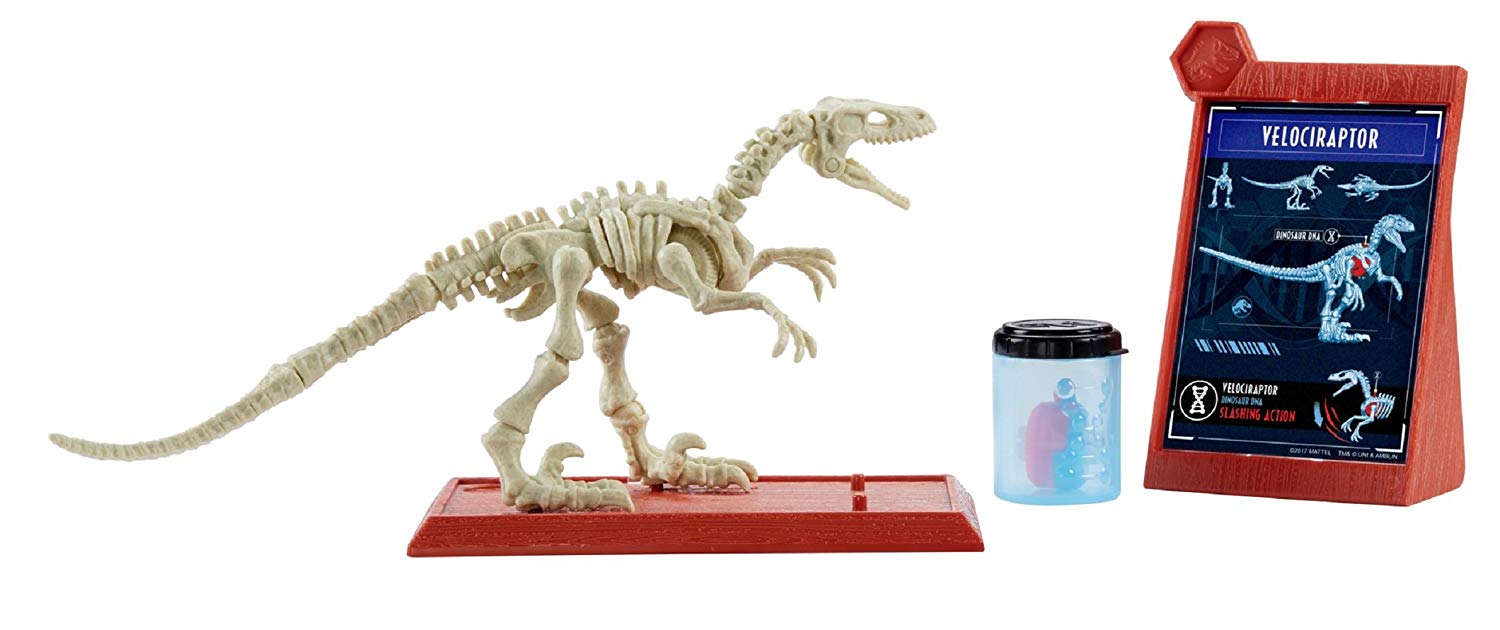 Mattel Jurassic World Fossil Strikers Velociraptor Figure English Version [