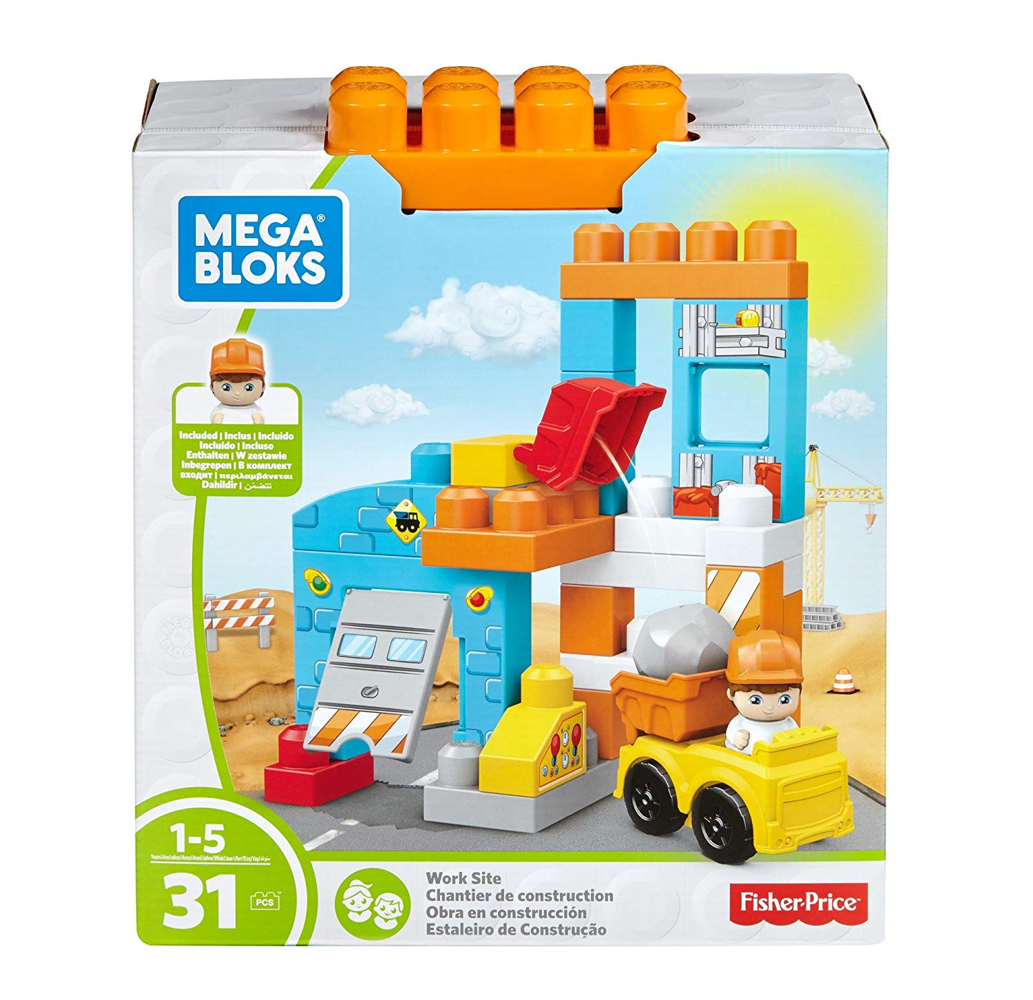 Mattel Mega Bloks Construction Site Ffg33 Building Block Toy