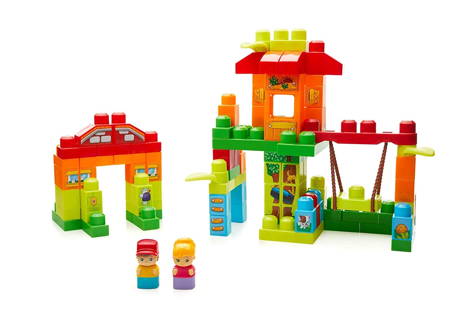 Mattel Mega Bloks Ffg24 Tree House Play Zone (120 Pieces)