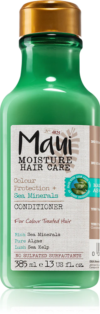 Maui Moisture Color Protection + Sea Minerals Brightening and strengthening conditioner for colored hair with minerals