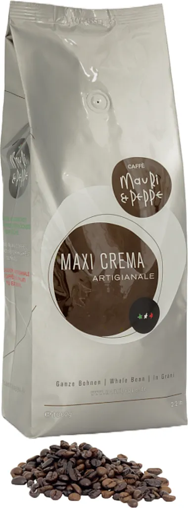 Mauri&Peppe Maxi Crema 1000g Café Crème Coffee Beans - Coffee Coffee Kahve Kaffe