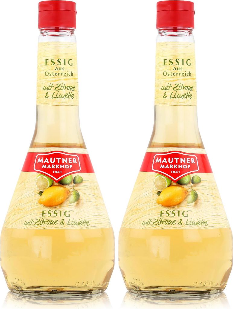 Mautner Vinegar with Lemon & Lime 0.5L - Vinegar from Austria (2-pack)