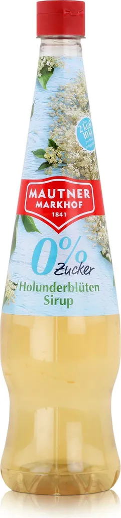 Mautner Getränkesirup Holunderblüte 0% Zucker 0,7L - Softdrink (1er Pack)