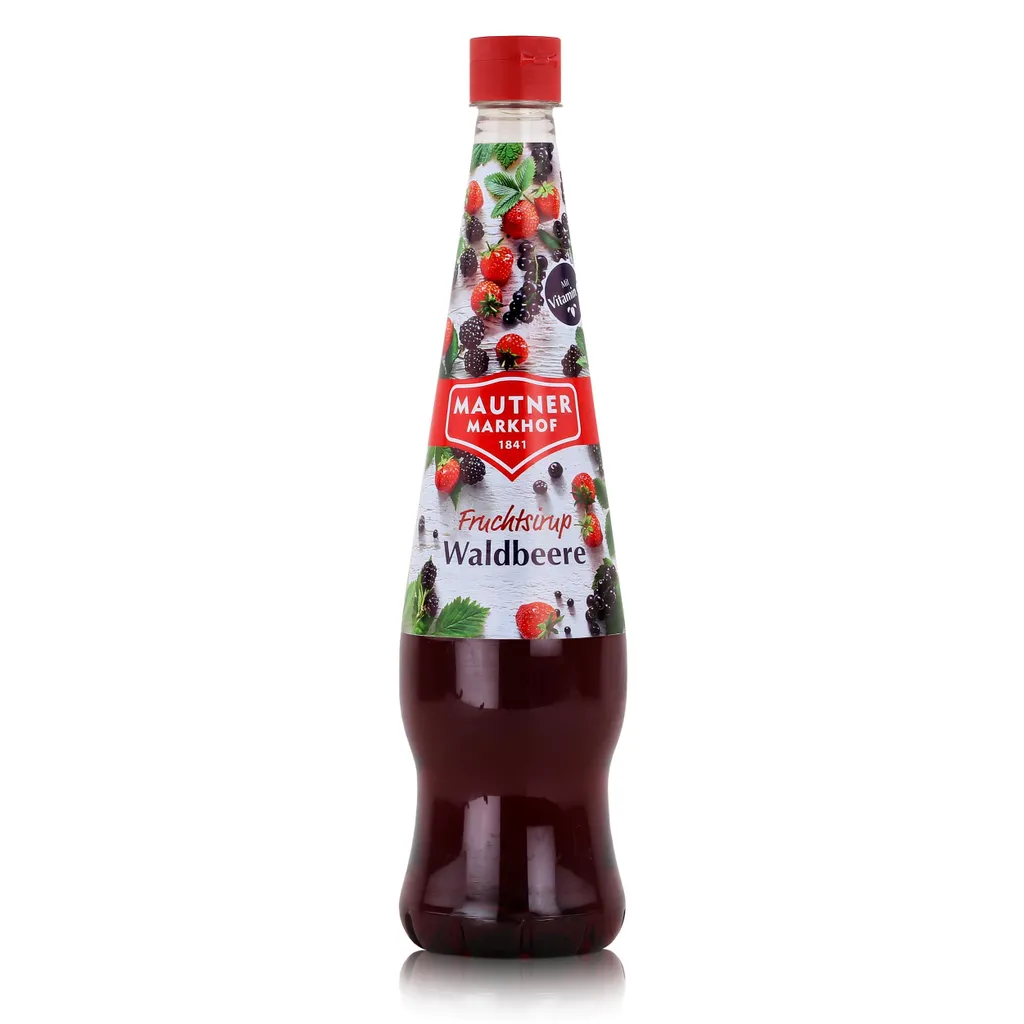 Mautner Getränkesirup Waldbeere 0,7L - Softdrink, Cocktails (1er Pack)