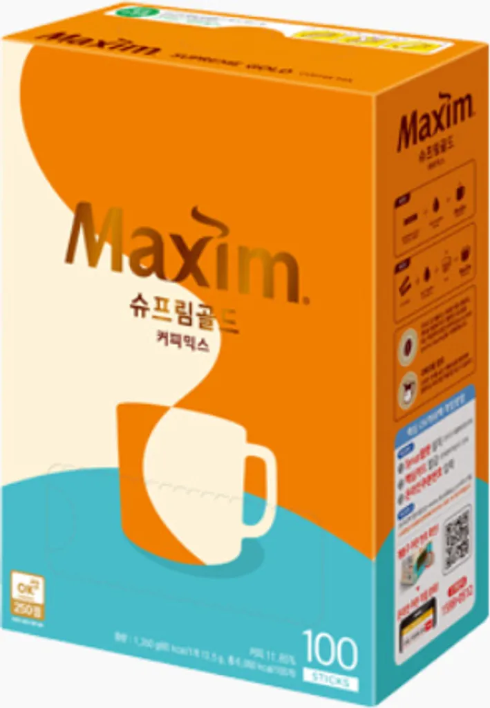MAXIM Supreme Gold Coffee Mix 100 Sticks