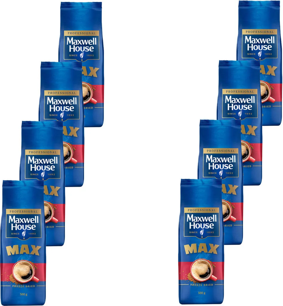 Maxwell House Max - 8 x 500g löslicher Instant-Kaffee für Vending Automaten