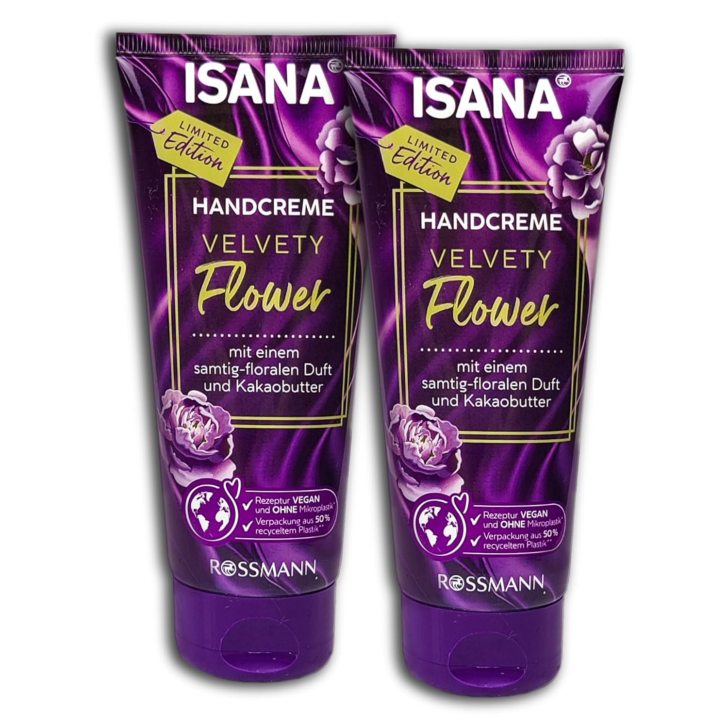 ISANA MED Isana Velvety Flower Hand Cream Pack of 2 x 100 ml