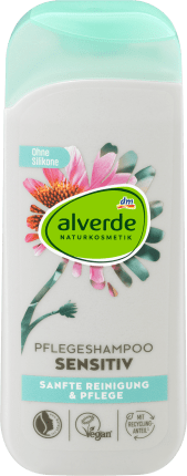 alverde NATURKOSMETIK Shampoo Sensitiv Bio-Echinacea, Bio-Jojoba, 200 ml