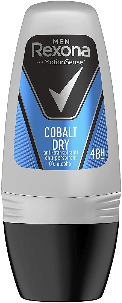 Rexona Roll On Antiperspirant for Men Cobalt Dry 50 ml, ‎black