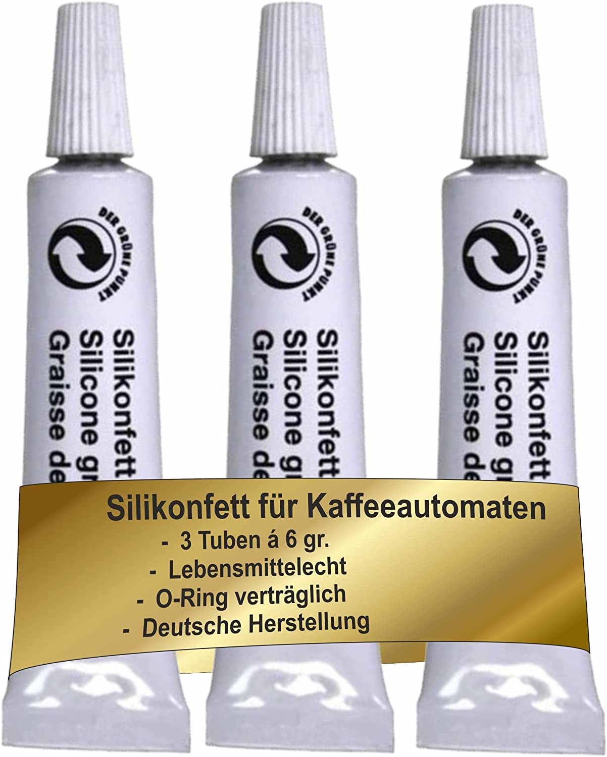 Renz Silicone Grease 3 Tubes of 6 g for Fully Automatic Coffee Machines Brewing Group Seal