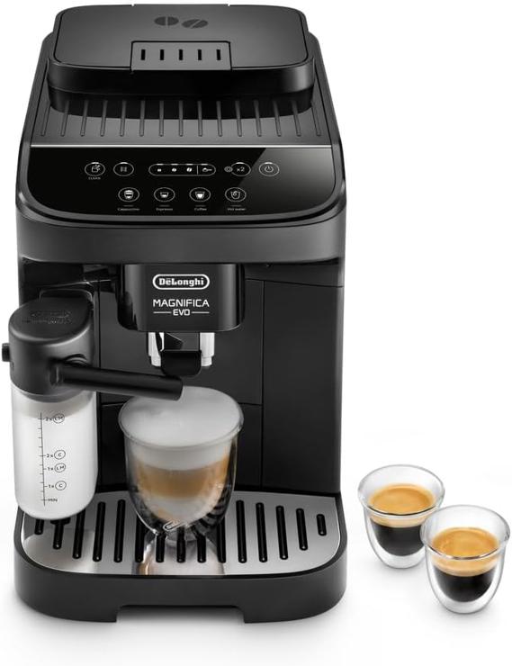 De\'Longhi ECAM293.52.B Magnifica Fully Automatic Coffee Machine, Black, 1.8 L, 15 Bar Milk Nozzle