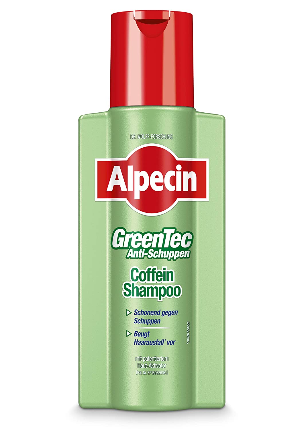 Alpecin GreenTec Anti-Dandruff Shampoo, 2 x 250 ml - The Gentle Solution for Flaky Scalp