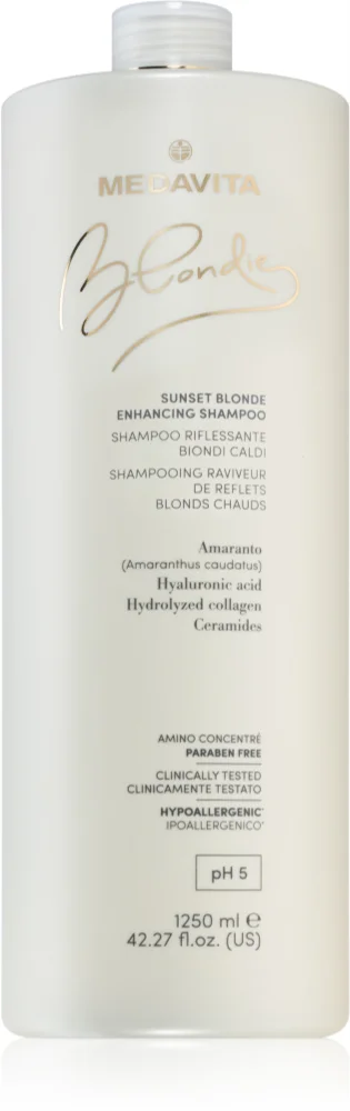 Medavita Blondie Sunset Blonde Enhancing Shampoo Shampoo for blonde hair for a more luminous hair color