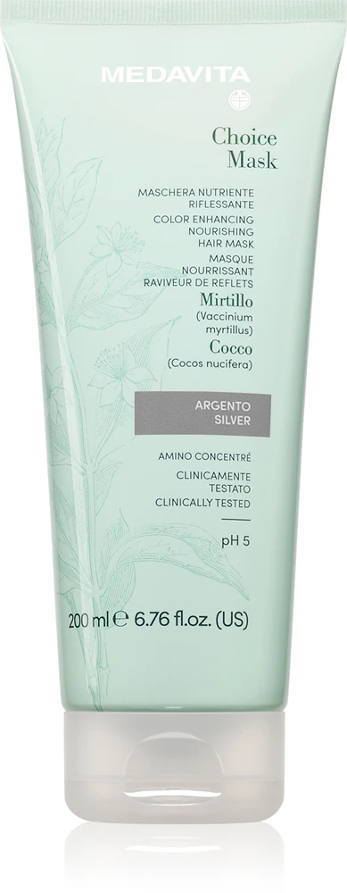 Medavita Choice Silver mask with nourishing effect for colored hair