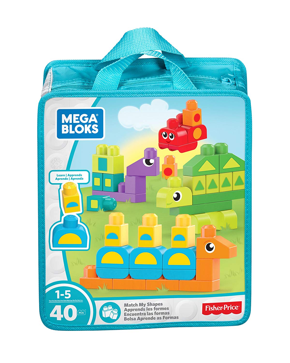 Mega Bloks Dxh34 Theme Animal Shapes Building Mattel Preschool Construction
