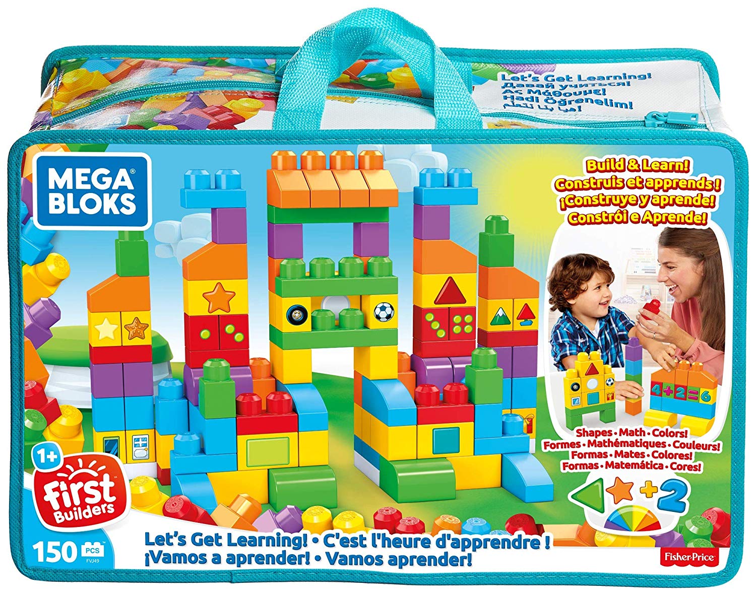 Mega Bloks Mattel Fvj49 Case, 150 Pieces, Coloured