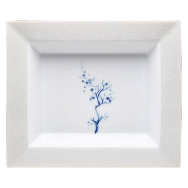 Meissen Vide-Poche storage tray Blue Orchid White (16x1