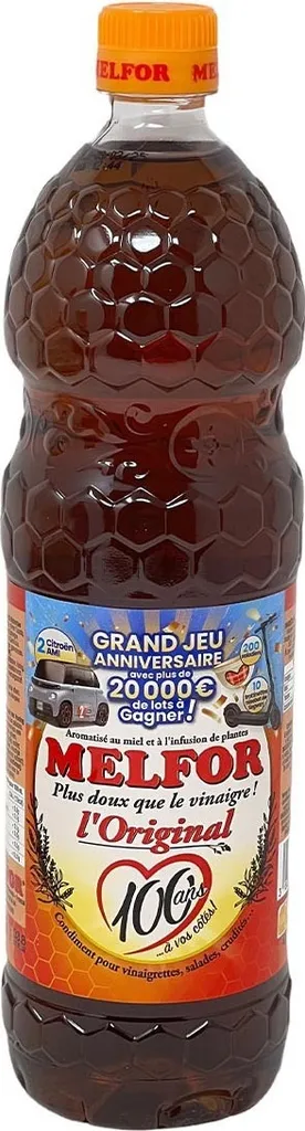 Melfor Original Vinegar Seasoning with Honey and Herbs - Vinegar Condiment 3.8% Acidity - 1l