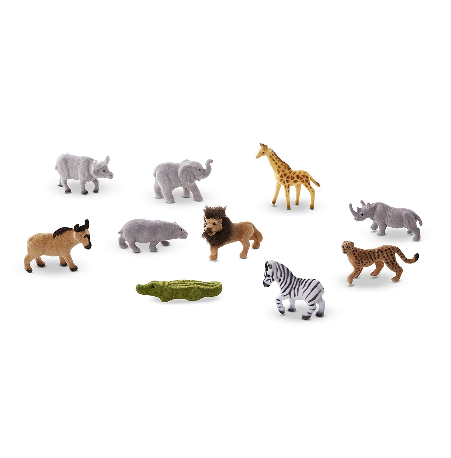 Melissa & Doug 10593 Safari Side Kicks Collectible Toy Animal Figurines (Se