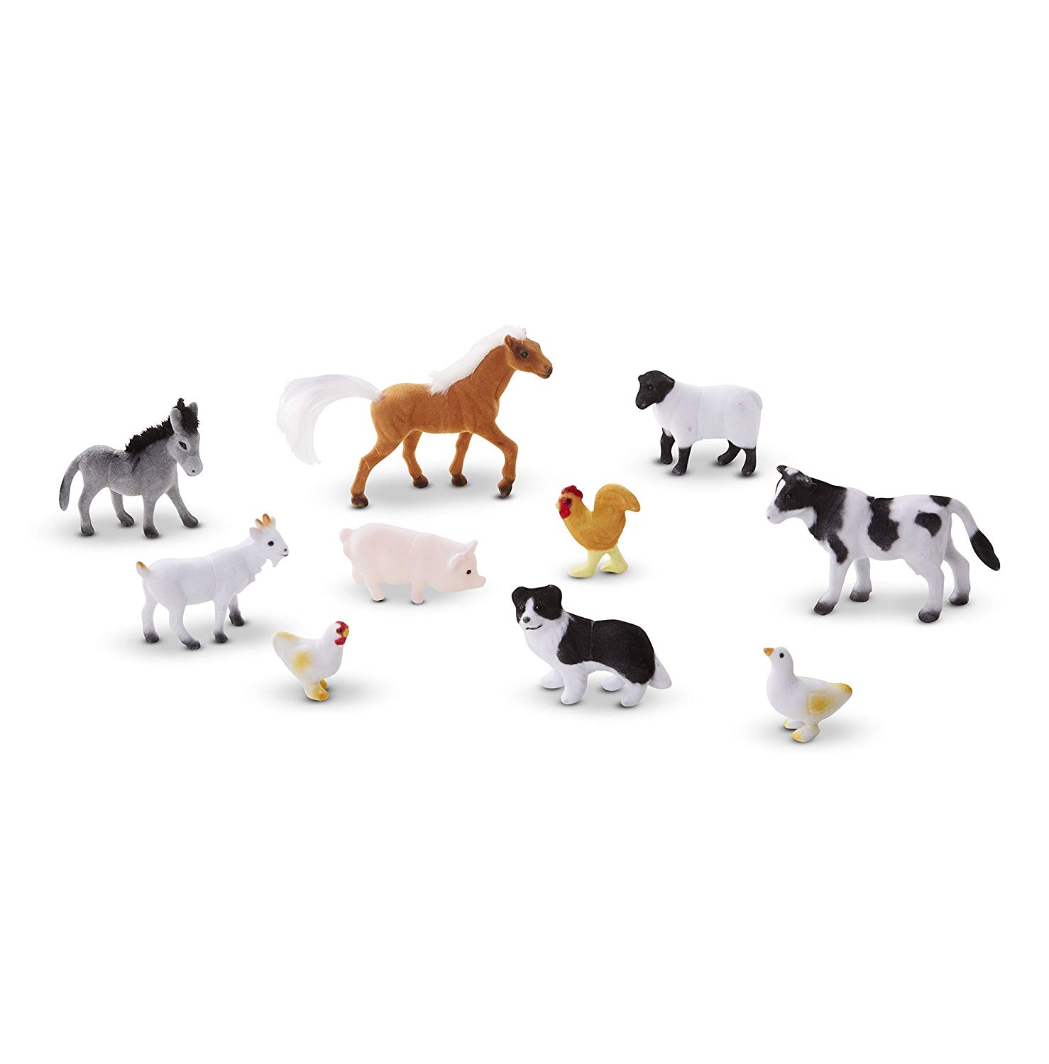 Melissa & Doug 10594 Farm Friends Collectible Toy Animal Figurines (Set of 