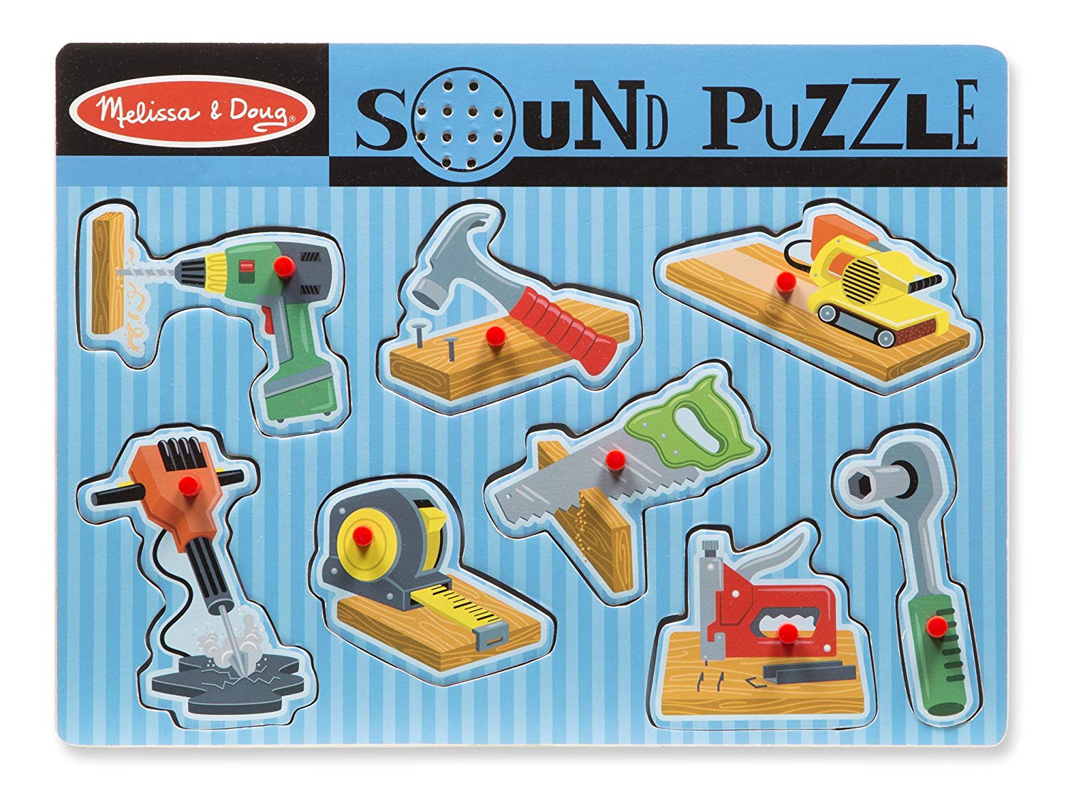 Melissa & Doug 10733 Jigsaw Puzzle-Sounding Building Stuff