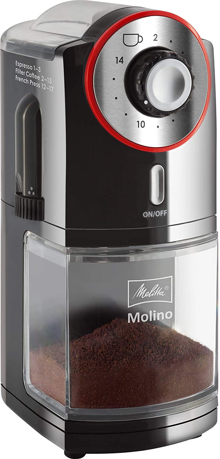 Melitta 1019-01 Molino Coffee Bean Grinder, 100 W