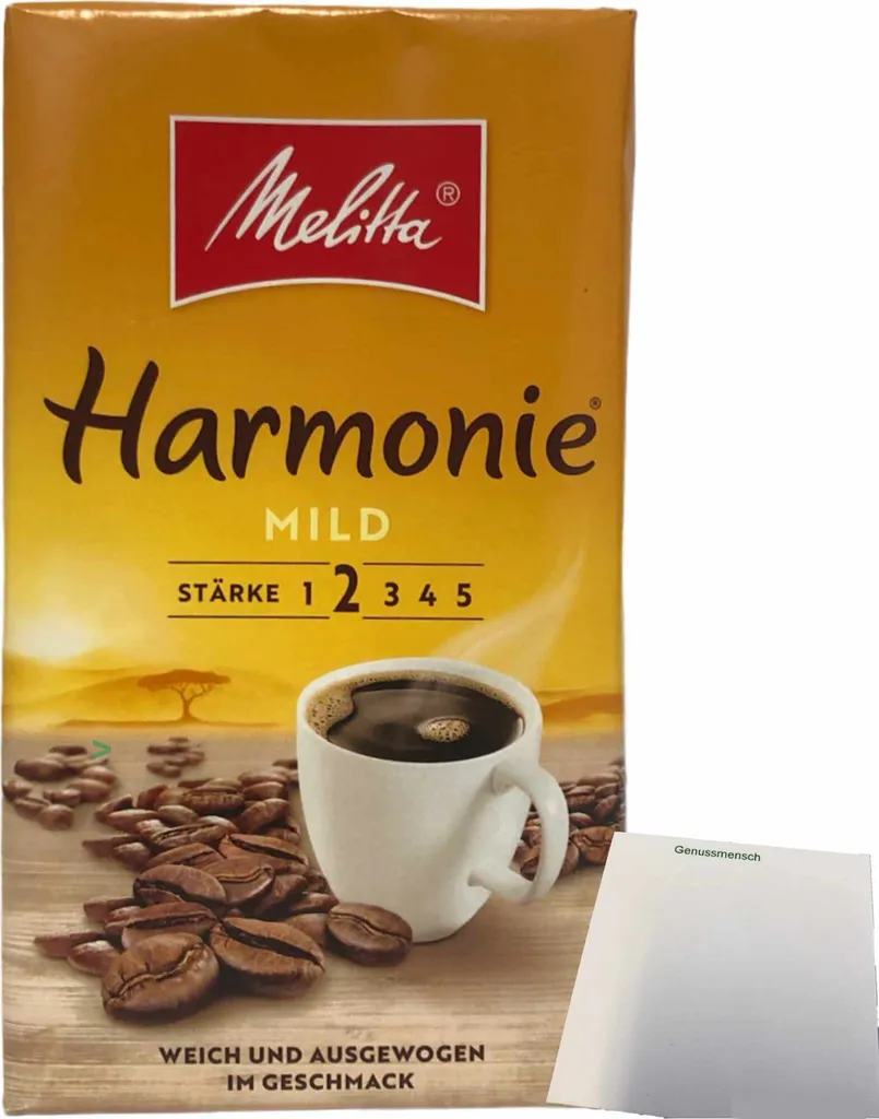Melitta Harmonie Mild Strength 2 Ground Roasted Coffee (500g Pack) + usy Block