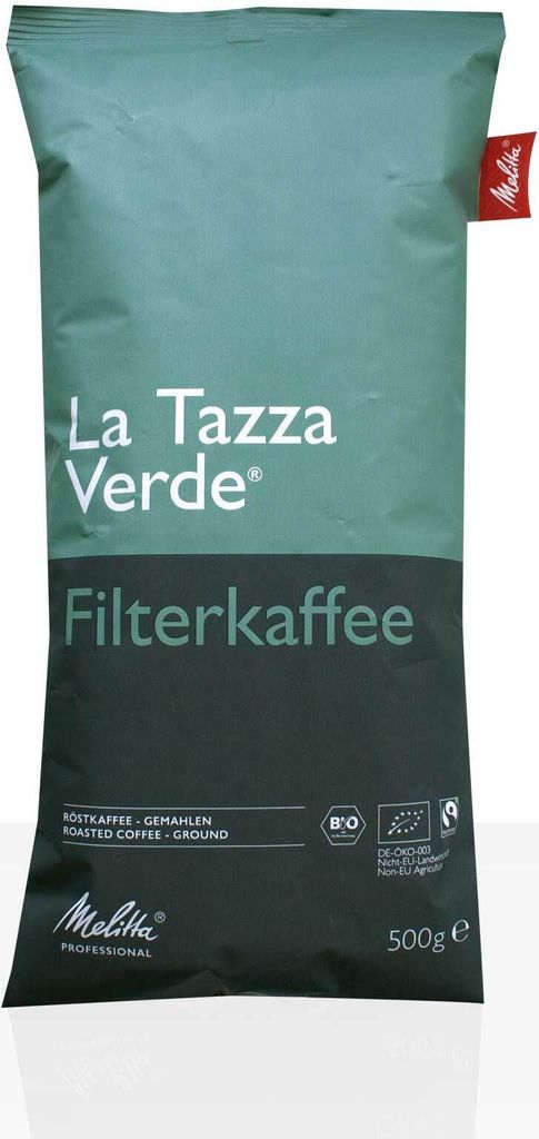 Melitta La Tazza Verde Roasted Coffee Fairtrade - 500g ground coffee, filter coffee