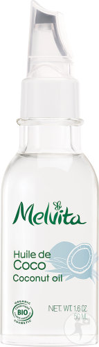 Melvita Organic Coconut Care Oil For All Hair Types Pump Bottle 50ml
