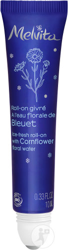 Melvita Flower Water Ice Roll-On For The Eye Area With Cornflower Organic 10ml