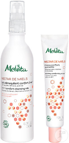 Melvita Routine Hydrating Confort Cleansing Milk + Soothing Cream 2 products