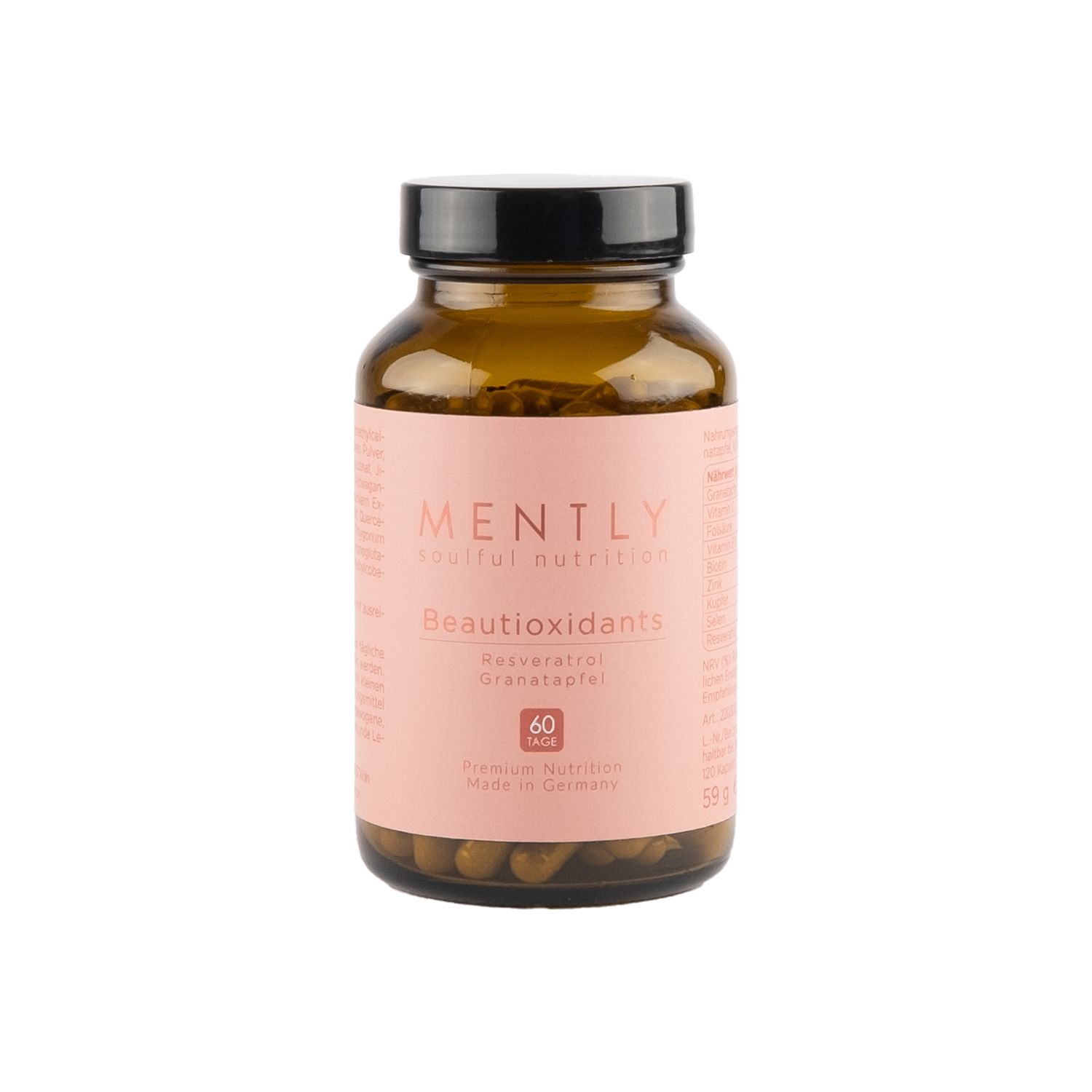 MENTLY Beautioxidants mit Resveratrol & Granatapfel