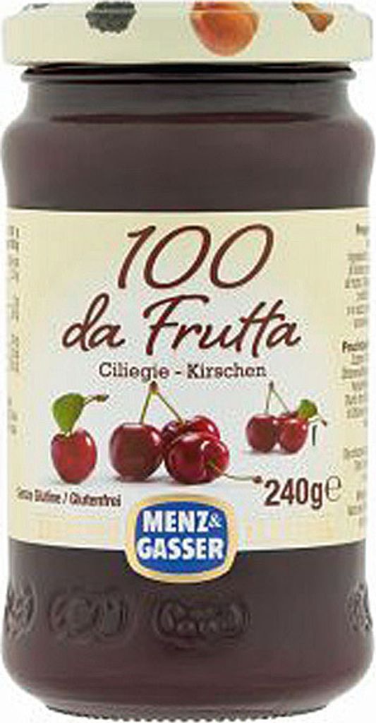 Menz und Gasser 100 da Frutta Ciliegie Kirsche Aufstrich 240g