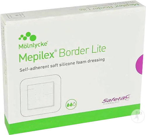 Mepilex Border Lite Foam Dressing Sterile 15x15cm Piece 5 (281300)