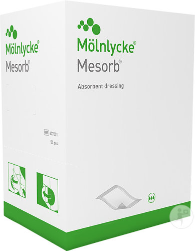 Mepilex Mesorb Absorbent Compress Sterile 10x23cm Piece 50 (677401)