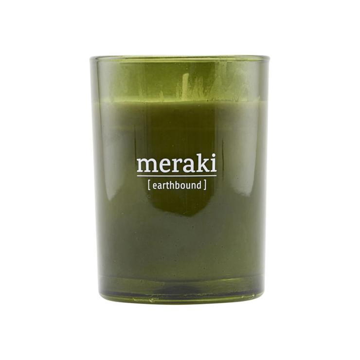 Meraki Scented Candle Green Glass 35 Hours