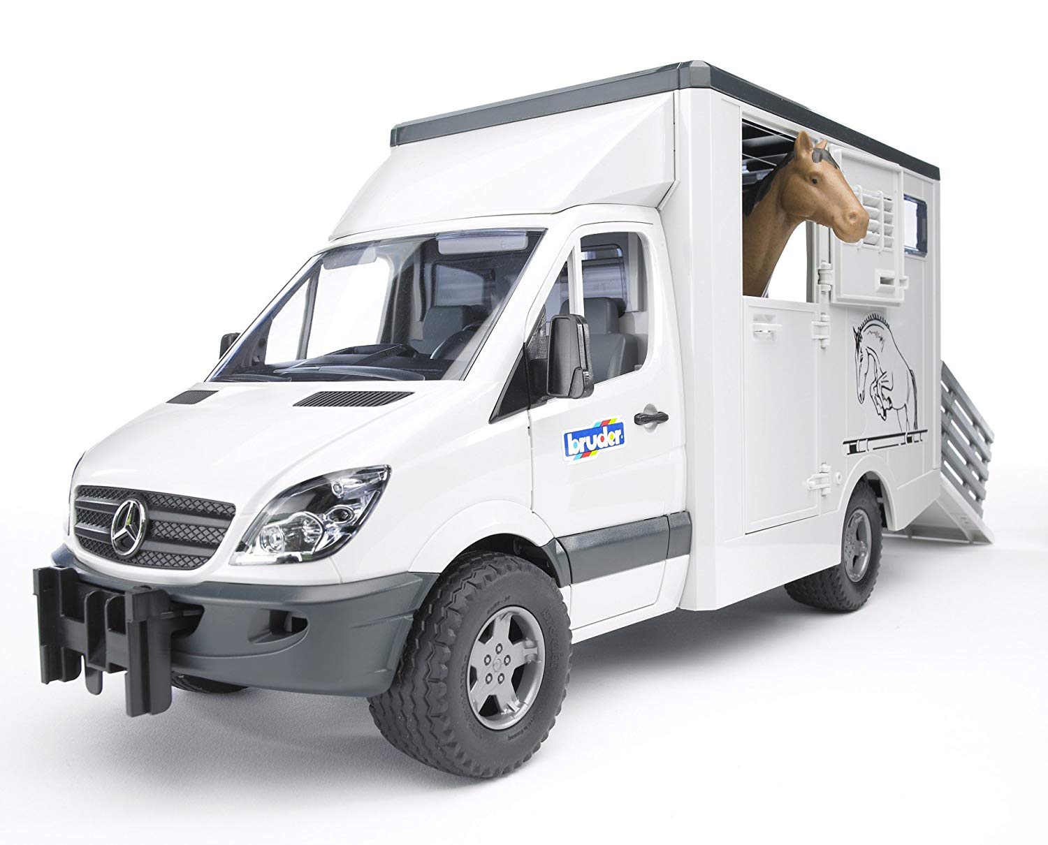 Bruder Mercedes Benz Sprinter Animal Transporter Including X Horse