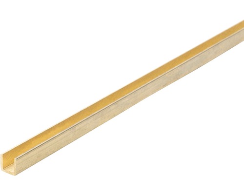 Brass U-profile 3.5x3.5x1000 mm
