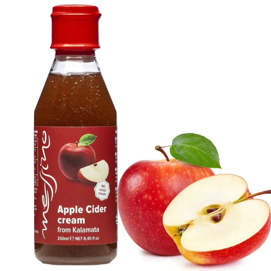 Messino Apple Cider Vinegar Cream, 250 ml, Award-Winning Cream, Greek Cream, No Added Sugar, Perfect for Marinades, Meat, Vegetables, Cheese, Desserts