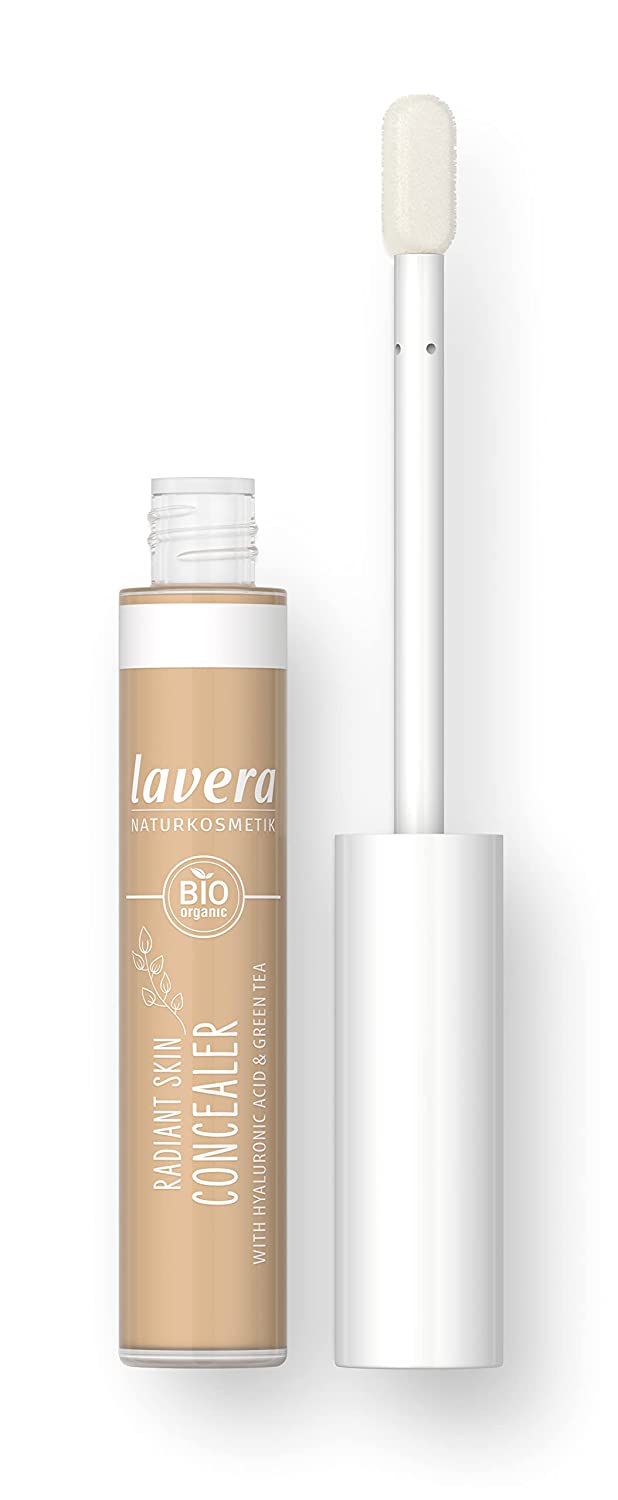 lavera Radiant Skin Concealer - Tanned 04 - Cover of Dark Circles and Impurities - Up to 8 Hours Hold - Moisturising - Vegan - Natural Cosmetics (1 x 5.5 ml)