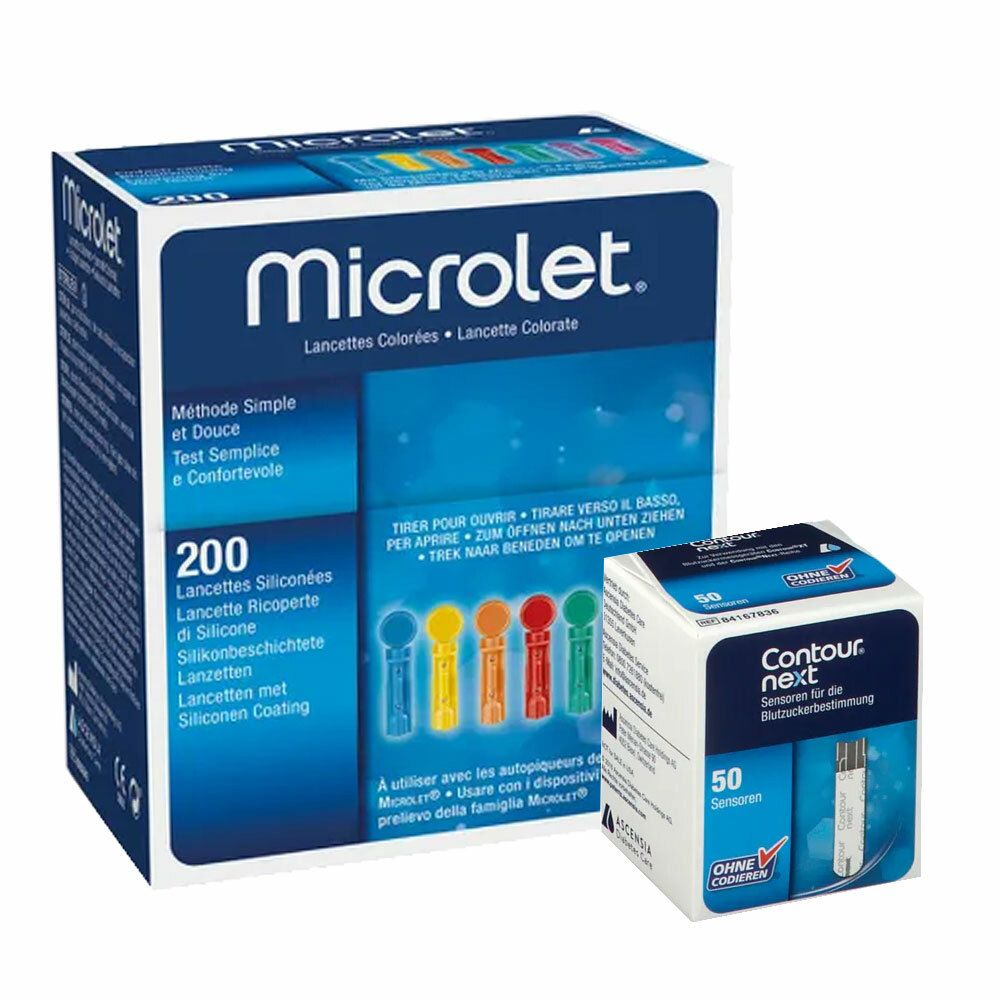 Microlet® Lanzetten + Contour® Next sensors