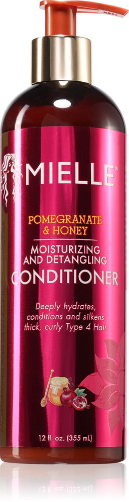 Mielle Pomegranate & Honey moisturizing conditioner for easy combing of the hair