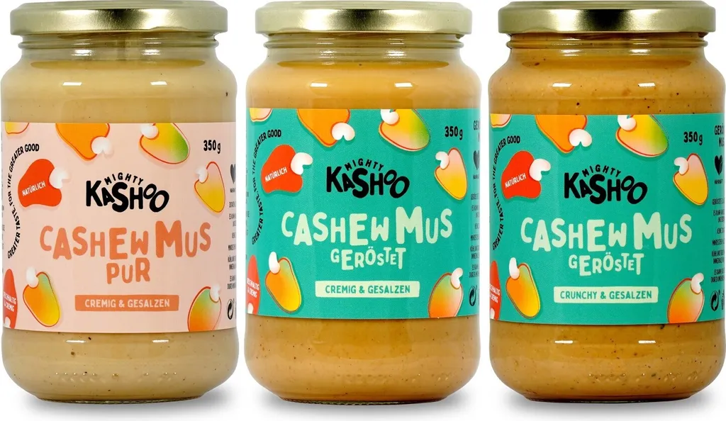 Mighty Kashoo Cashew Mus, Bundle Cremig & Gesalzen, 3x 350g