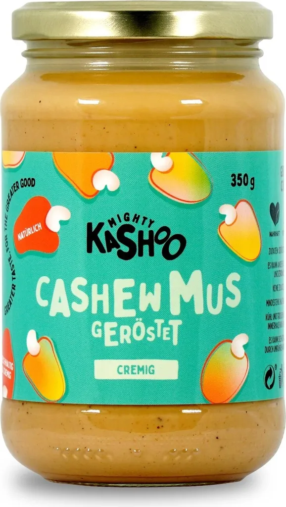 Mighty Kashoo Cashew Mus Geröstet cremig, 350 g